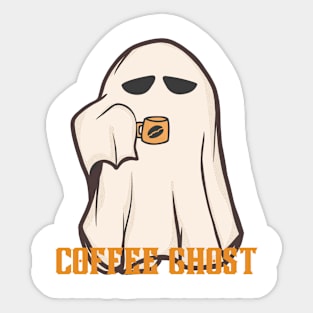 Coffee Ghost Sticker